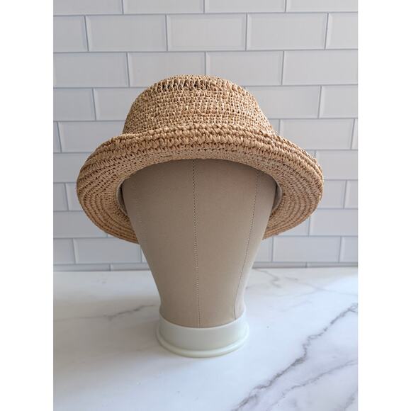 Lot of 5 Vintage Straw Hats, Ann Taylor, Liz Claiborne, Raffia  Straw Hat Bundle main image 4